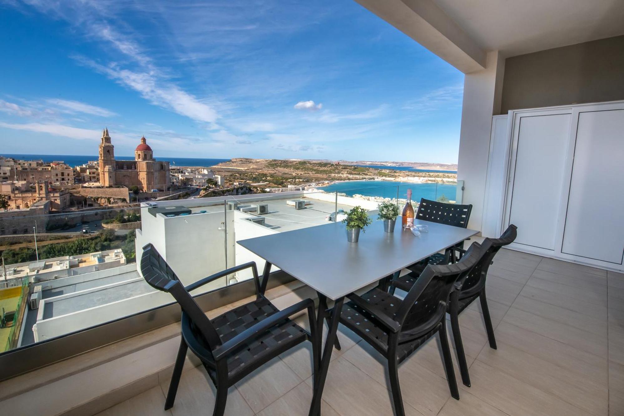 Clifftop Modern Apartment Mellieha Exterior photo