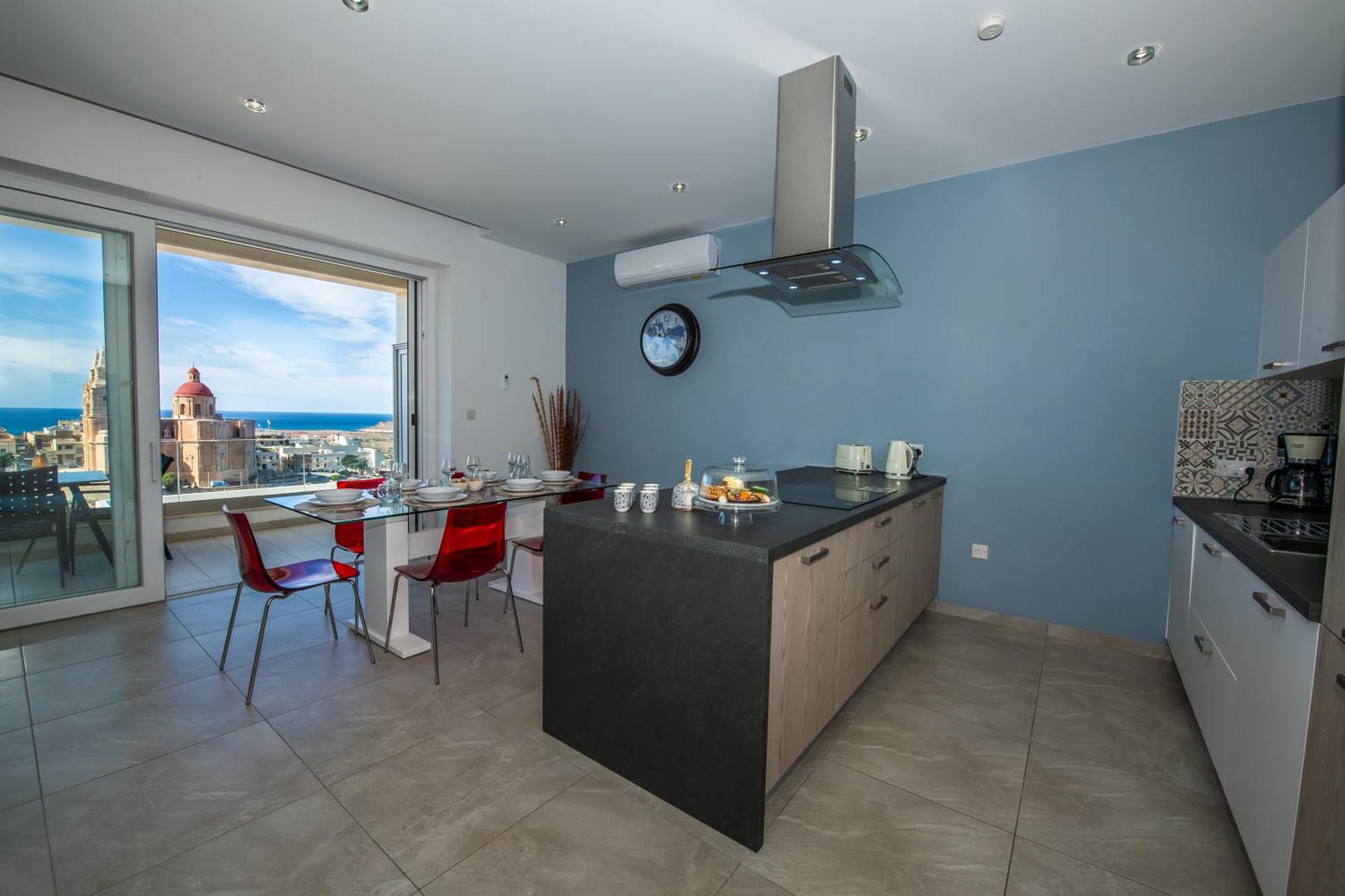Clifftop Modern Apartment Mellieha Exterior photo