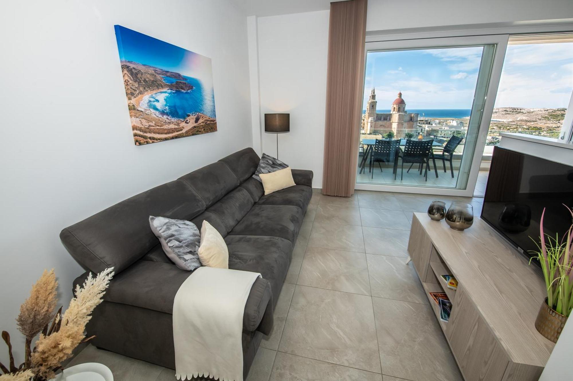 Clifftop Modern Apartment Mellieha Exterior photo